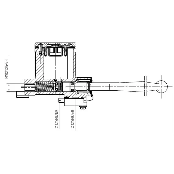 Pumpa hydraulická pravá - univerzální použití, černá