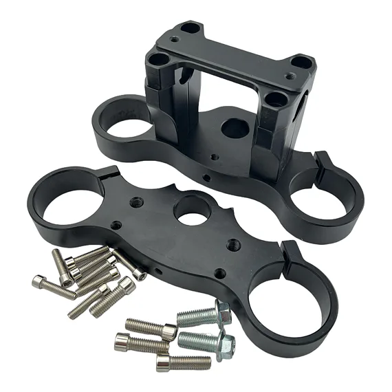 Brýle pitbike s klemy CNC 45/48, černé