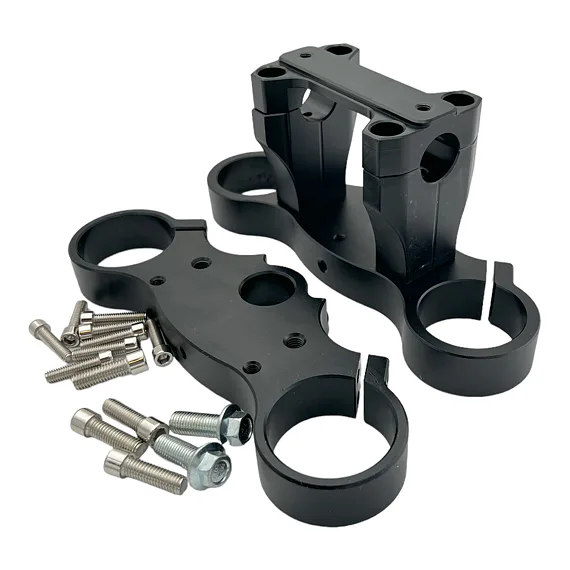 Brýle pitbike s klemy CNC 45/48, černé