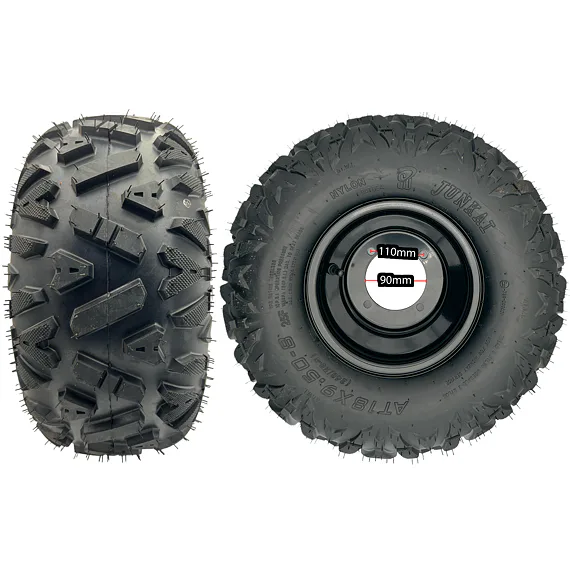Kompletní kolo 18x9.5-8" A-shape, 4 díry, střed 90mm