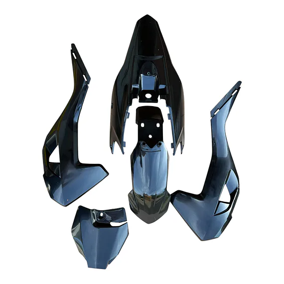 Sada plastů pro pitbike řady DK, černá