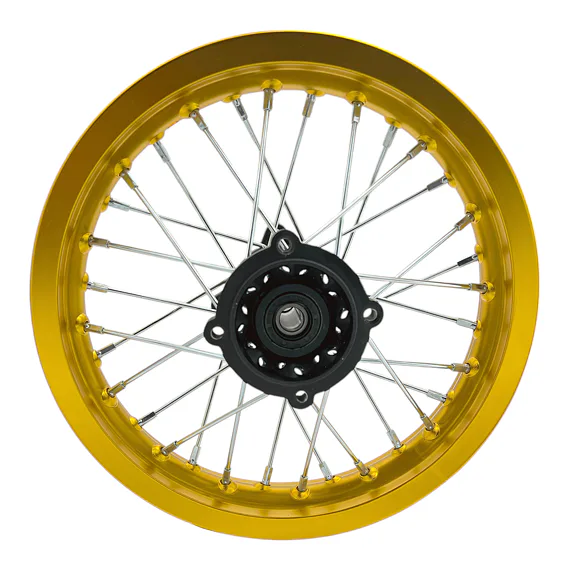 Zadní ráfek pitbike 12 palců zlatá