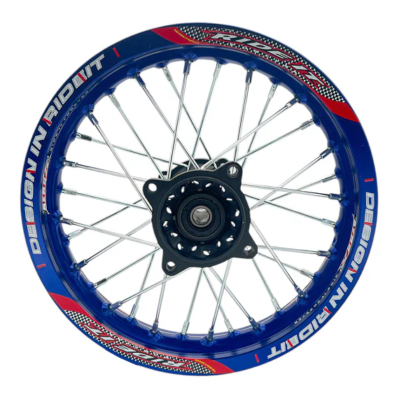 Zadní ráfek pitbike 12 palců RIDEIT modrá