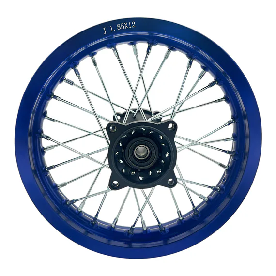 Zadní ráfek pitbike 12 palců ALLOY modrá