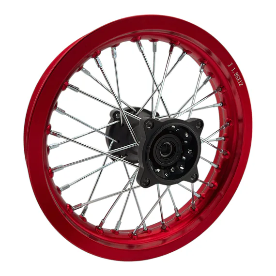 Zadní ráfek pitbike 12 palců ALLOY červená