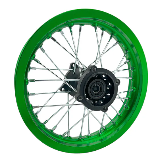 Zadní ráfek pitbike 12 palců ALLOY zelená