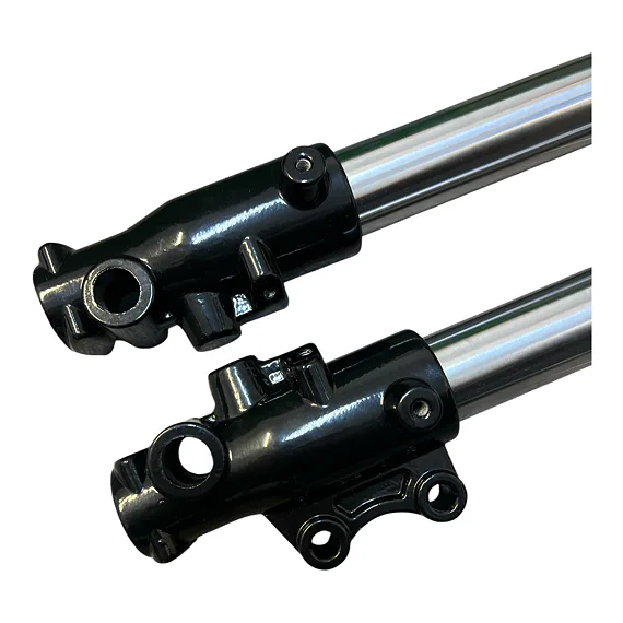 Přední tlumiče, vidlice pitbike 735mm, 45/48mm zlatá